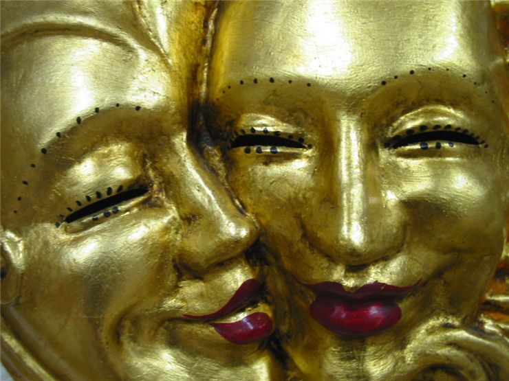 Gold Venetian Masks